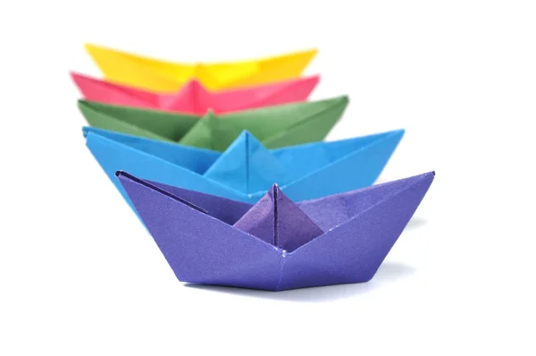 Origami gemiler — Stok fotoğraf