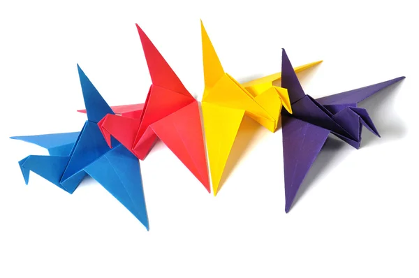 Origami cranes — Stock Photo, Image