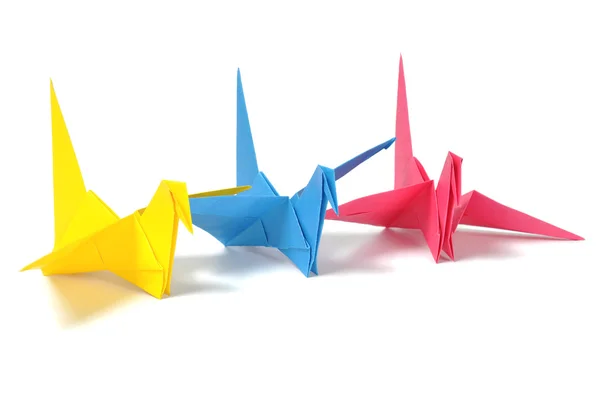 Origami cranes — Stock Photo, Image