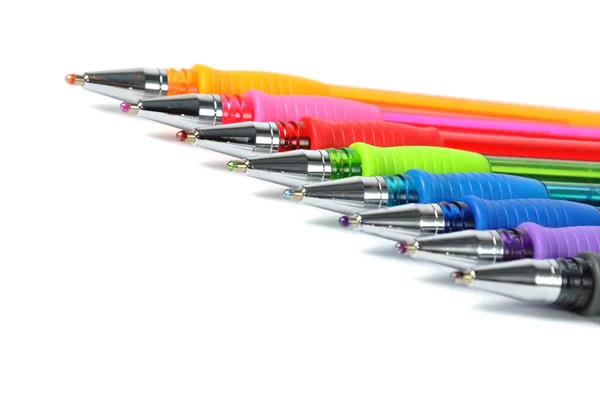 Gekleurde bal-pennen Stockfoto