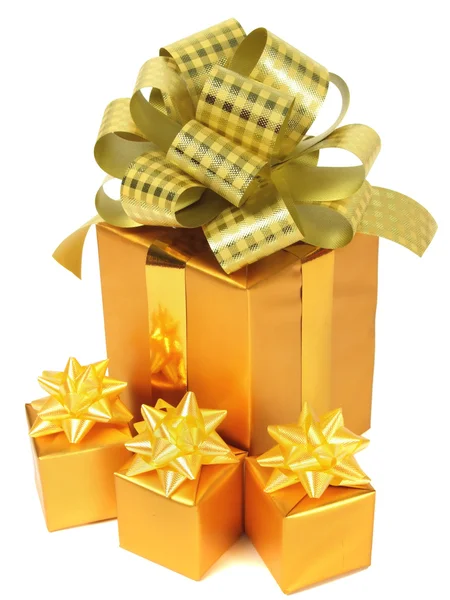 Golden gifts — Stock Photo, Image