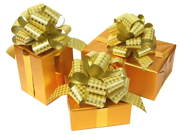 Golden gifts — Stock Photo, Image