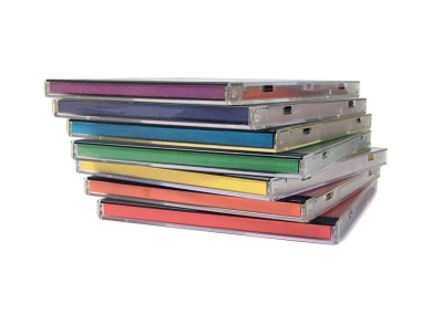 renkli cd kutuları