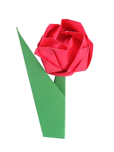 Origami roos — Stockfoto