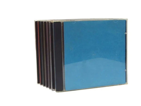 彩色的 cd 盒 — 图库照片