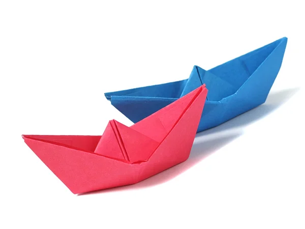 Origami lodě — Stock fotografie