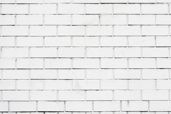 White brick wall, perfect as a background — Stock Photo, Image