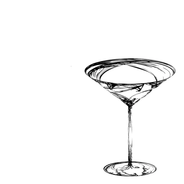 Arıza için stilize şarap cam — Stok fotoğraf