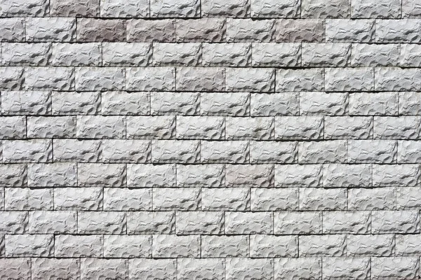 Vintage fundo branco parede de tijolos — Fotografia de Stock