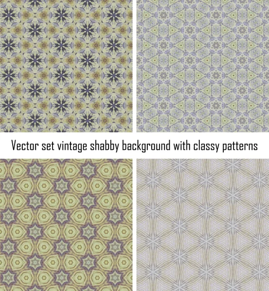 Vector klassieke patronen vintage achtergrond instellen — Stockvector