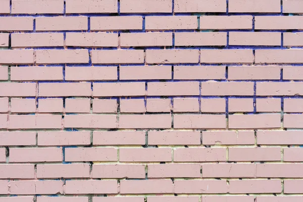 Pink painted brick wall — Stock Photo, Image