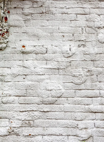 Vintage white background brickwall — Stock Photo, Image