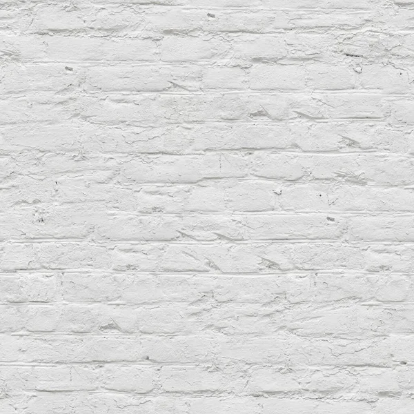 Beyaz tuğla duvarın sınırsız kusursuz deseni — Stok fotoğraf