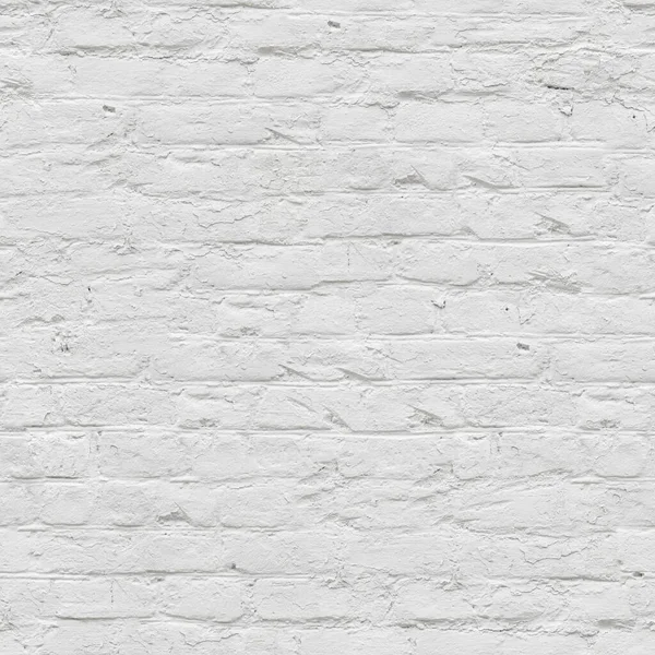 Unlimited endless seamless pattern of the white brick wall — Stock Photo, Image