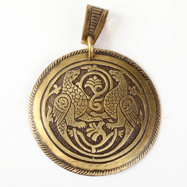 Copper medallion — Stock Photo, Image