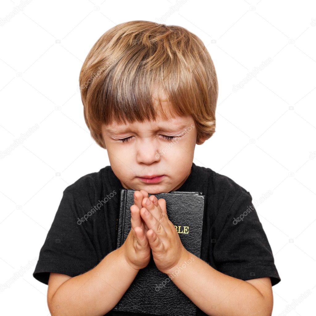 Little boy praying