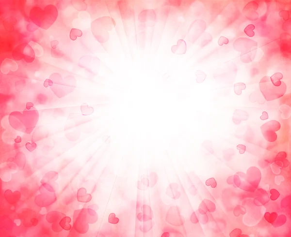 Hintergrund mit schönen rosa Herzen — Stockfoto