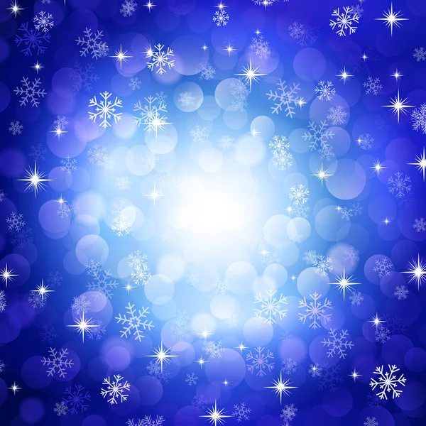 Синие снежинки — стоковый вектор