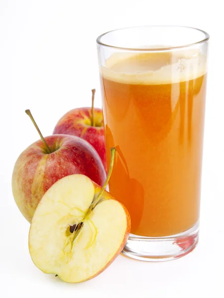 Äppeljuice på en bakgrund — Stockfoto