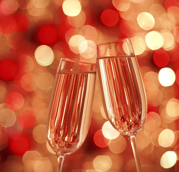 Two glasses of champagne — Stock Photo, Image