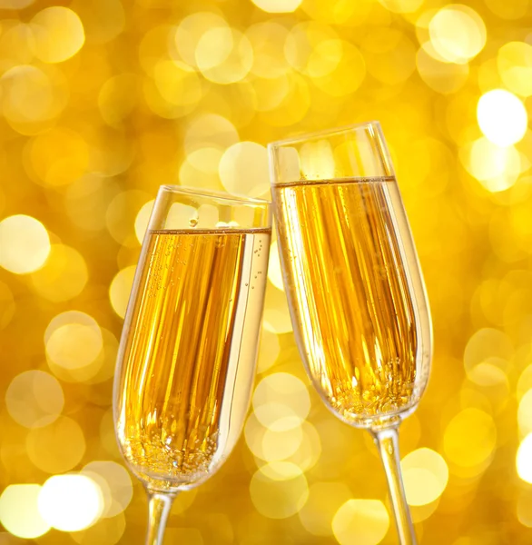 To glass champagne. – stockfoto