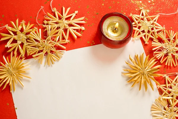 Decorações de Natal em vermelho — Fotografia de Stock