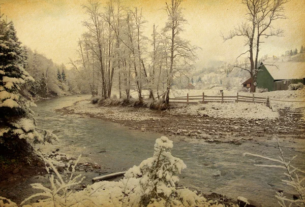 Paesaggio invernale — Foto Stock