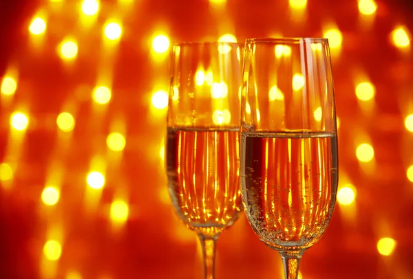 Two glasses of champagne — Stock Photo, Image