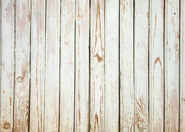 Old wooden board painted white. — Stock Photo, Image