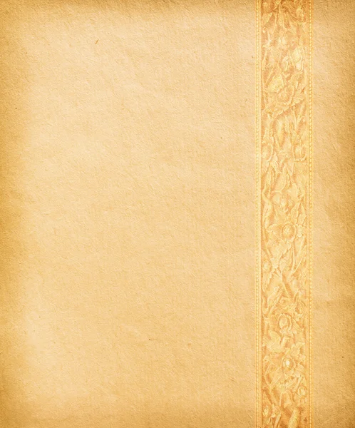 Worn paper with decorative ornament — Stock Photo, Image