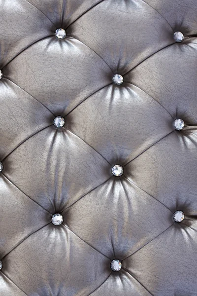 Silver  upholstery pattern with crystal