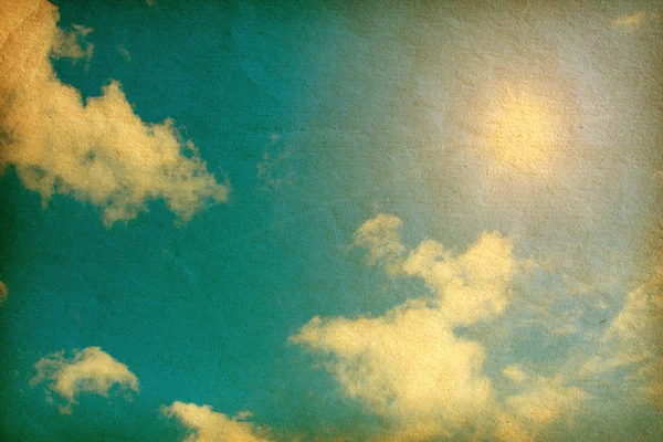 Cielo blu con sole — Foto Stock