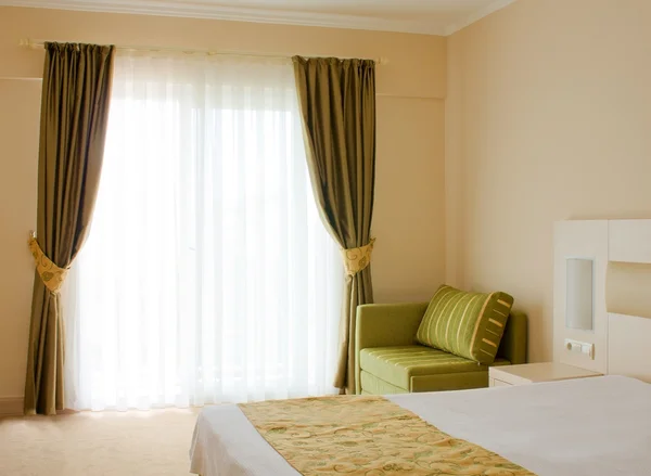 Bedroom. Interior of the hotel room — Stock Photo, Image