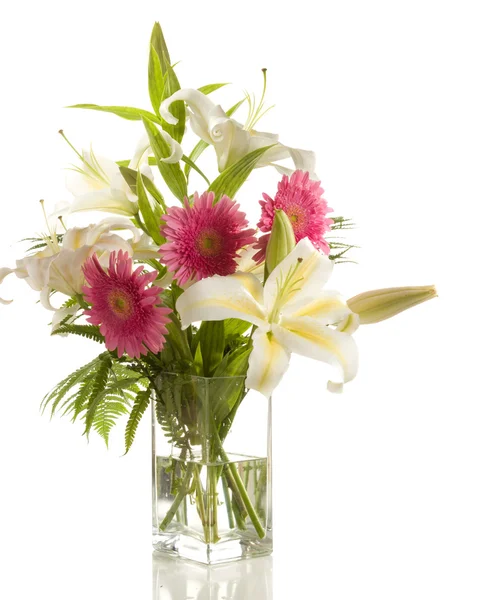 Bunch of lilies and gerberas — Stock Photo, Image