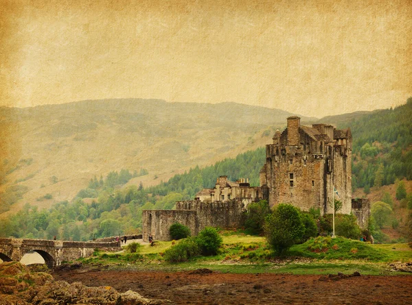 Eilean donan Kalesi, İskoçya. İngiltere — Stok fotoğraf