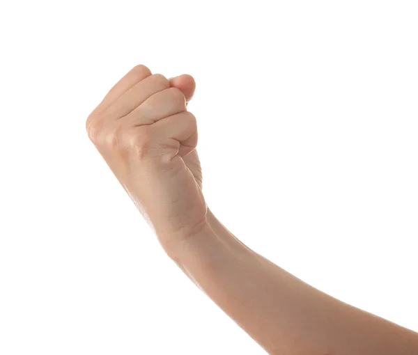 Hand with clenched fist — Stock Photo, Image
