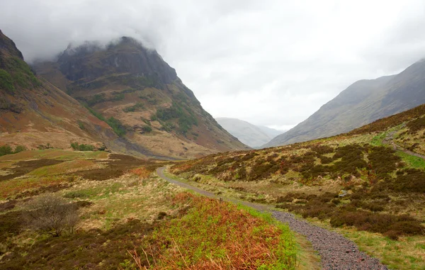 Doorgeven van glencoe, Schotse Hooglanden — Stockfoto