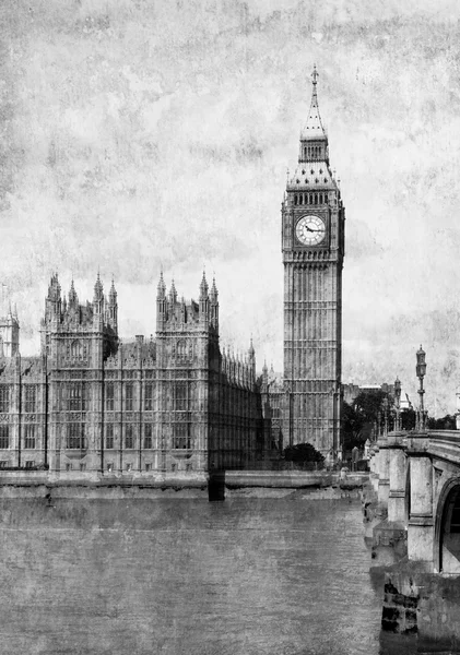 Gebouwen van het Parlement met de big ben — Stockfoto