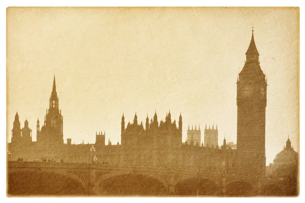 Buildings of Parliament with Big Ban tower in London — Stock Photo, Image