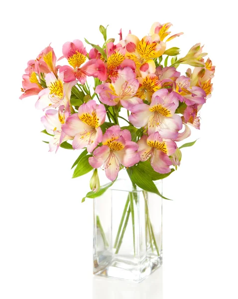 Bouquet of Alstroemeria flowers Stock Photo