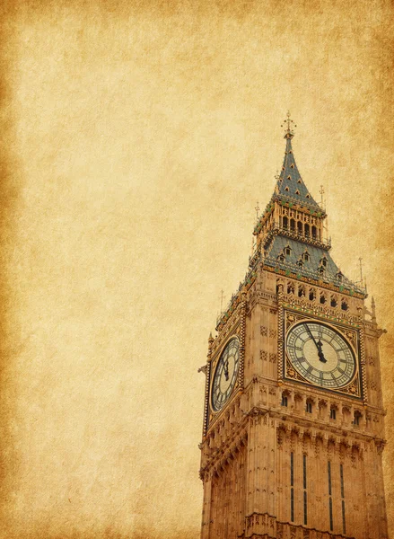 Big Ben - Upper portion of the tower — Stock Photo, Image
