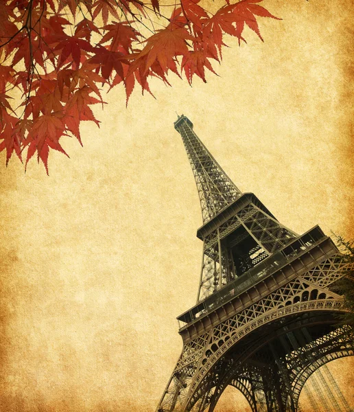 Πύργος του Άιφελ το φθινόπωρο, — Φωτογραφία Αρχείου