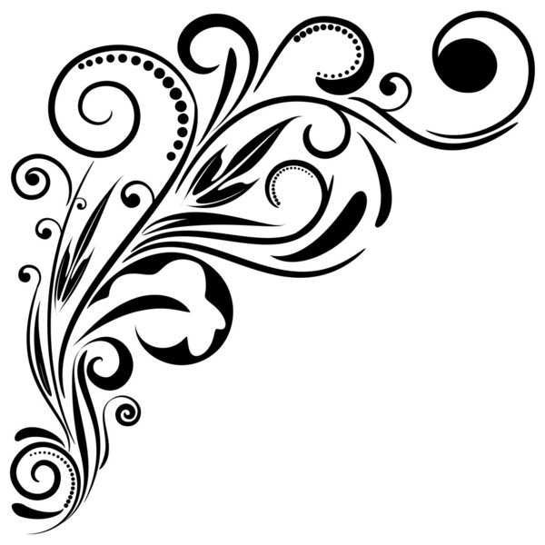 Цветочный орнамент, векторная иллюстрация EPS8
.