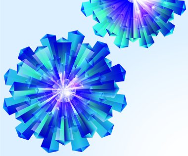 soyut, kristal, çiçek.