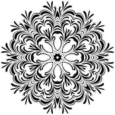 Daire çiçek süsleme.