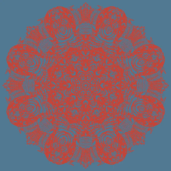 Cirkel floral ornamen? t. — Stockvector