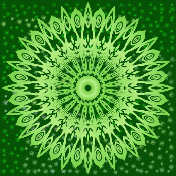 Květinový ornament kruh. — Stockový vektor