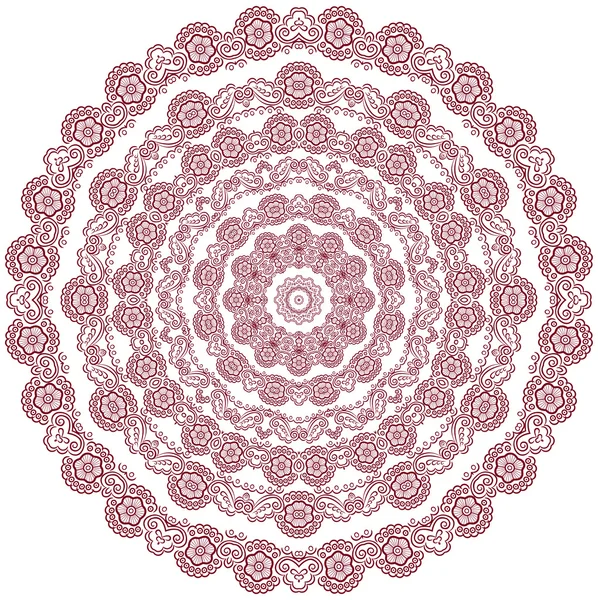 Κύκλος floral στολίδι. — Διανυσματικό Αρχείο