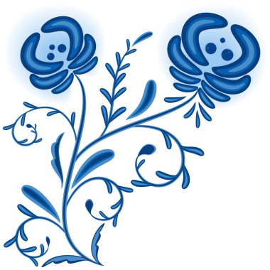 süsleme vintage çiçek tasarım.