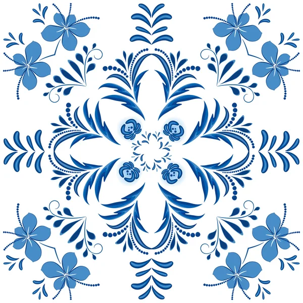 Adorno diseño floral vintage . — Archivo Imágenes Vectoriales